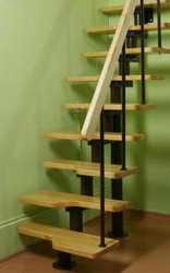 Модульная лестница гусиный шаг под заказ,  купить лестница для дома